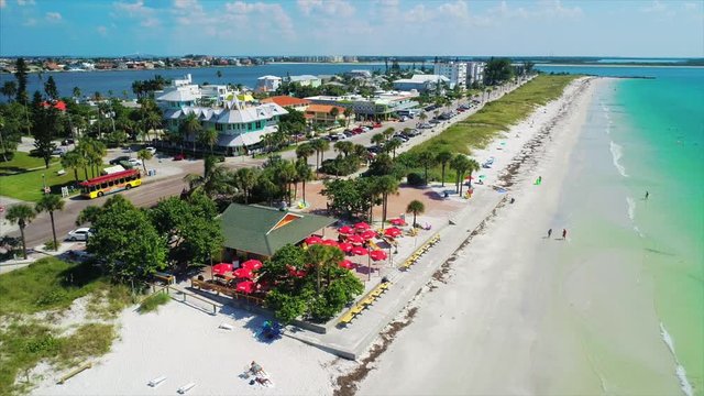 Beautiful view of Pass-a-Grille Beach in St. Petersburg, FL