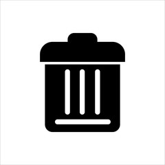  trash can icon. symbol of delete or remove with trendy flat style icon for web site design, logo, app, UI isolated on white background. vector illustration eps 10