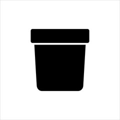 trash can icon. symbol of delete or remove with trendy flat style icon for web site design, logo, app, UI isolated on white background. vector illustration eps 10