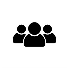 User icon. symbol of business people with trendy flat style icon for web site design, logo, app, UI isolated on white background. vector illustration eps 10