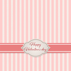  valentine's day greeting card. Vector illustrator.