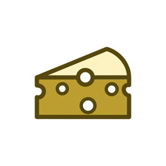 Cheese icon vector design template on white background