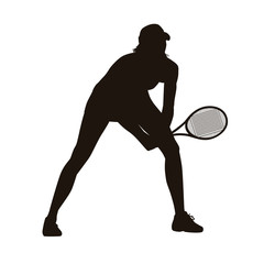 Tennis Silhouette