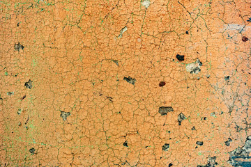 Texture of a concrete wall with cracks and scratches which can be used as a background