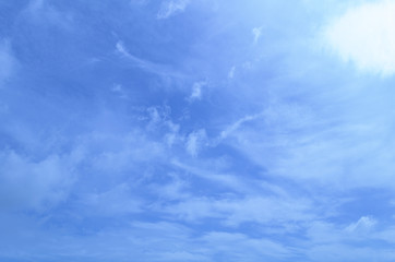 Naklejka na ściany i meble blue sky with cloud on morning