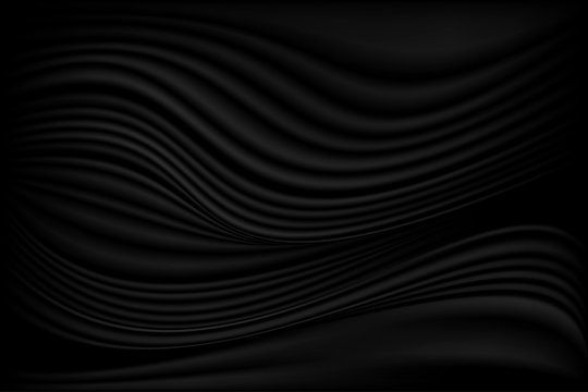 Abstract background with beautiful fancy patterns of black paint. Black cloth or liquid form. Fluid art. Wave. Art design for your design.