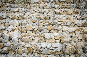 the stone wall in thailand