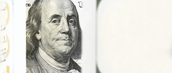 close up of banknote for background   