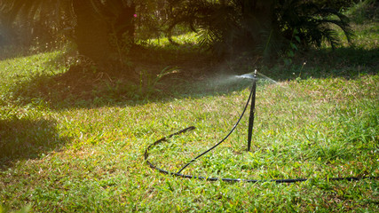 Garden sprinkler system For refreshment