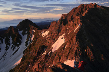 Obraz premium 涸沢岳より奥穂