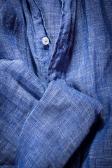 Cotton shirt close-up