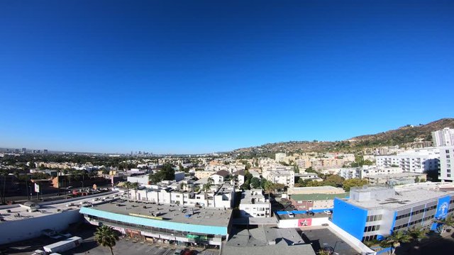 Rise Up Above La Brea Avenue In Hollywood California 4K