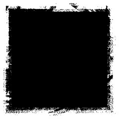 Grunge background black rectangular isolated on white background