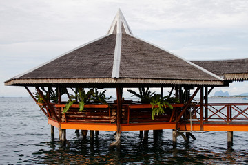 Seafront in  Semporna, Borneo, Malaysia