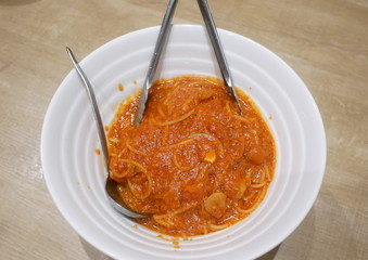 ガーリックトマトパスタ
