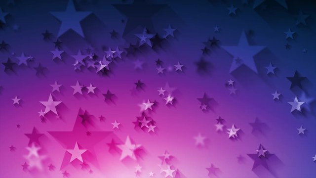 Neon blue and purple stars abstract shiny motion background
