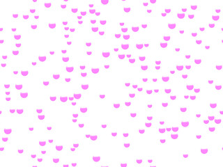 Pink bubbles, pink background with hearts