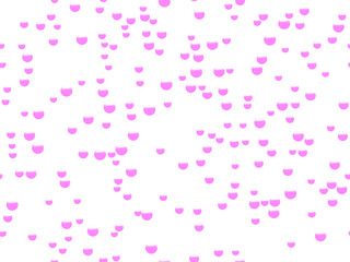 Pink bubbles, pink background with hearts