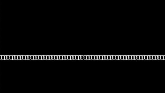 2d Animation motion graphics drawing of a hand pulling or closing a zipper on white, black and green screen in HD high definition.