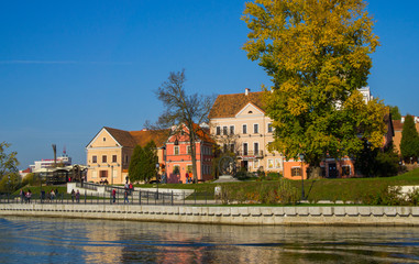 Landscape in the city of Minsk Nemiga Trinity Suburb.