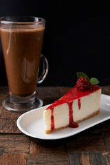 cheesecake with raspberry