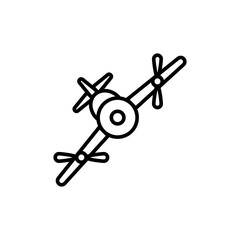 airplane icon vector logo template illustration eps-10