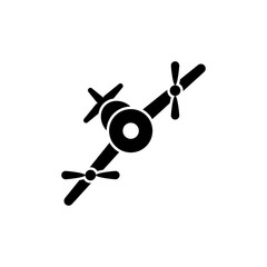 airplane icon vector logo template illustration eps-10