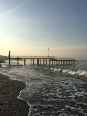 Obraz premium pier at sunset