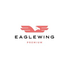 eagle wing bird logo vector icon illustration