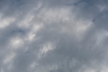 Dark clouds burst before the rain