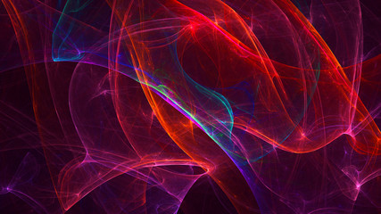 Obraz premium Fractal 3D rendering abstract light surreal background