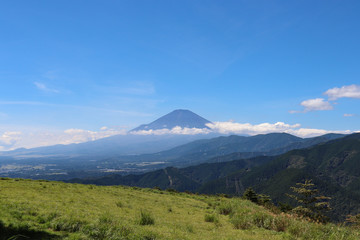 大野山から見た富士山（神奈川県山北町）