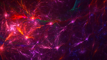 Fractal 3D rendering abstract light surreal background