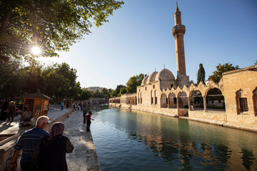 Balikligol, Sanliurfa / Turkey. Balikligol Mosque ( Fish Lake )
