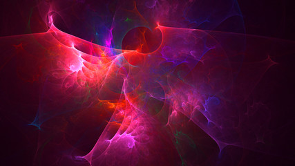 Fractal 3D rendering abstract light surreal background