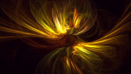 Fractal 3D rendering abstract light surreal background