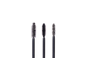 Different kinds of brushes of mascara