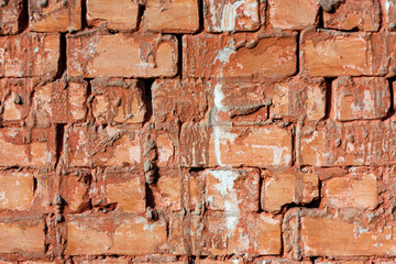 Obraz premium Embossed brick wall texture. Abstract background.