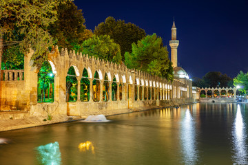 Balikligol, Sanliurfa / Turkey. Balikligol Mosque ( Fish Lake )