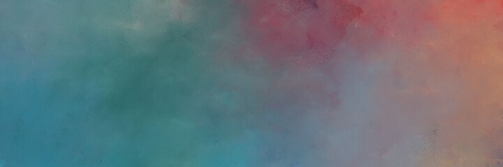 teal blue, indian red and gray gray colored vintage abstract painted background with space for text or image