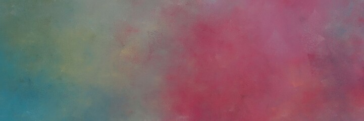 vintage abstract painted background with old lavender, antique fuchsia and teal blue colors and space for text or image