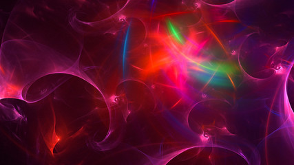 Fractal 3D rendering abstract light surreal background