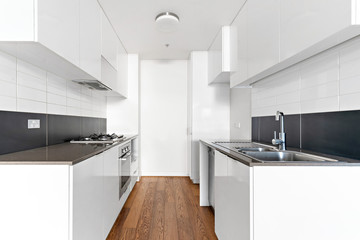 Empty and unfurnished brand new apartment