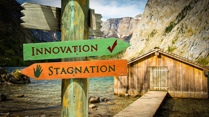Street Sign Innovation versus Stagnation