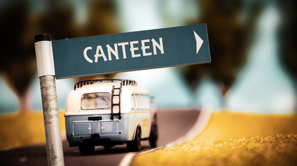 Street Sign to Canteen