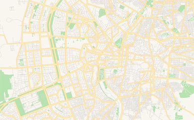 Fototapeta premium Printable street map of Aleppo, Syria