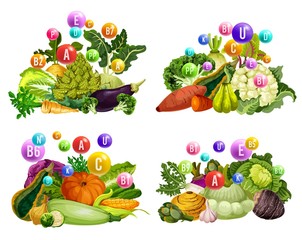 Farm vegetables, vitamins and minerals