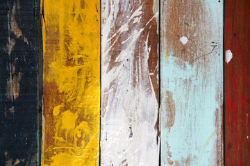 grunge colorful wooden panel background
