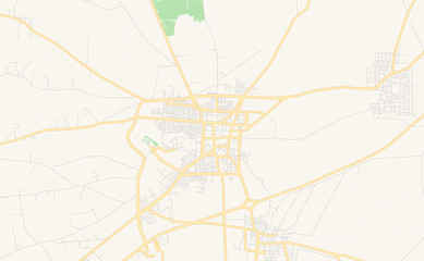 Printable street map of Al-Bab, Syria