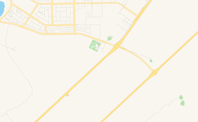 Printable street map of Umm al-Quwain  , United Arab Emirates